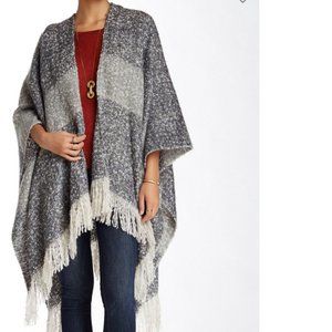 Grey Fringe Wrap